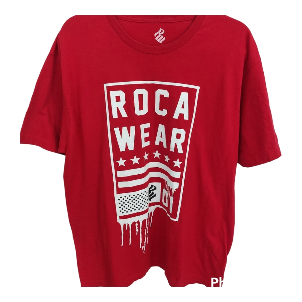 Rocawear Brooklyn New York Graphic T-shirt, Red, Size XL, EUC